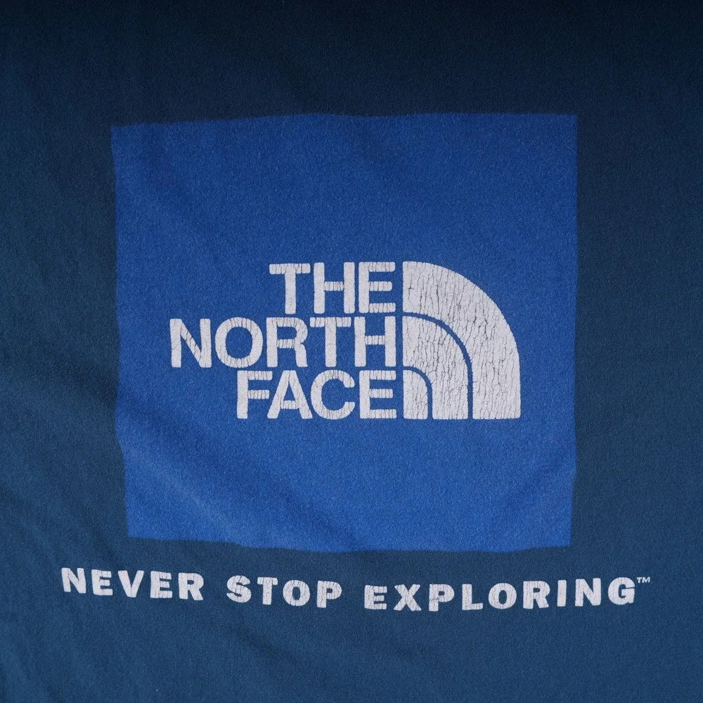 The North Face Graphic T-Shirt Mens XXL Blue Good Never Stop Exploring Tee